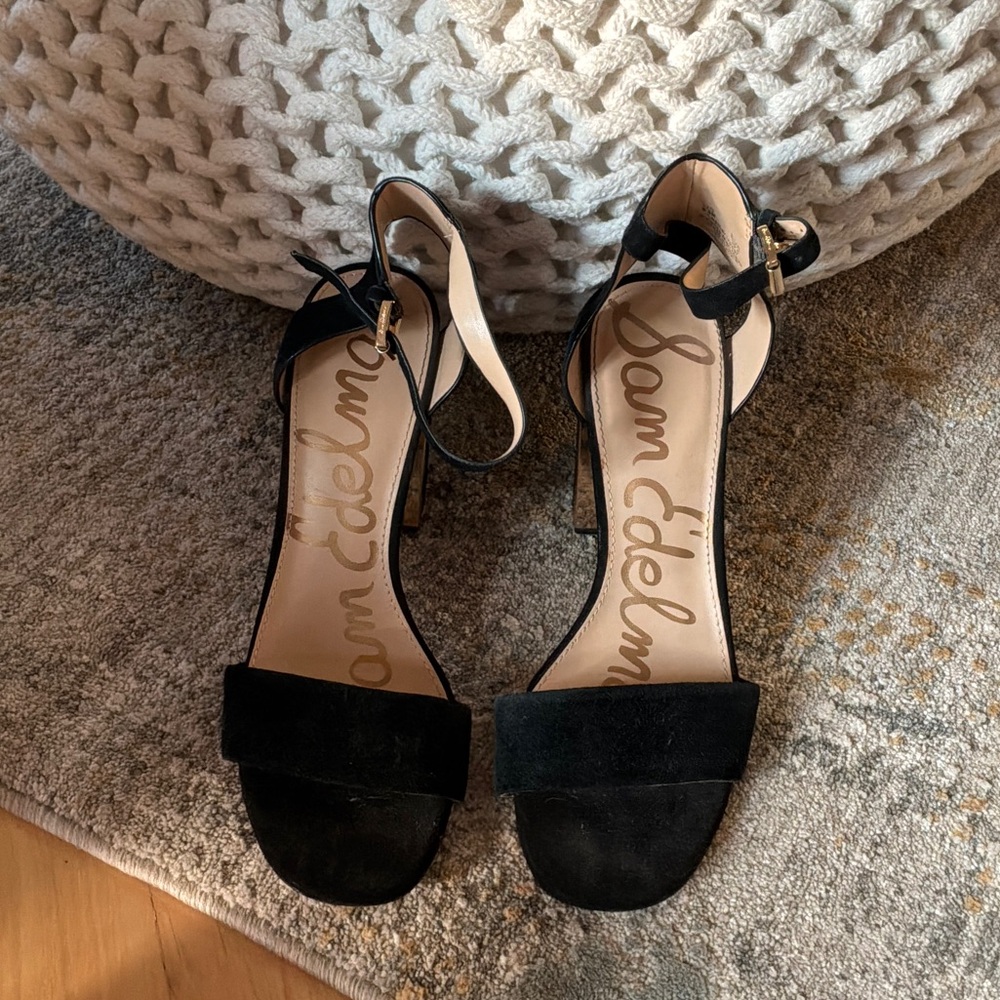 Sam Edelman Black Suede Heels